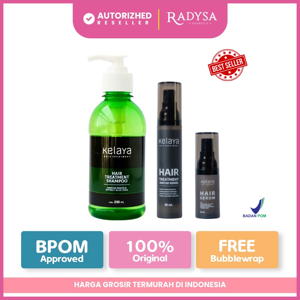 𝐑𝐀𝐃𝐘𝐒𝐀 - KELAYA Hair Treatment Shampoo - Hair Serum - Minyak Kemiri / Anti Rontok / Penumbuh Rambut