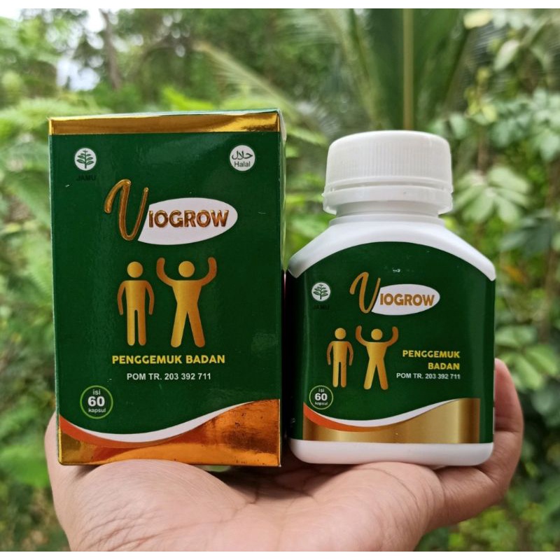 Viogrow obat gemuk permanen penggemuk badan herbal alami serta penambah nafsu makan