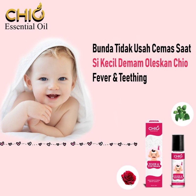 Chio Essential Baby Oil Minyak Aromaterapi Bayi Anak Newborn Roll On Flu Pilek Demam Sakit Perut Kembung Tantrum Tumbuh Gigi