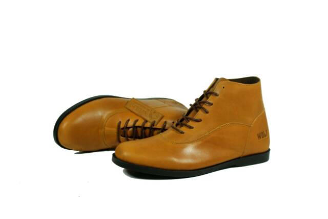 100% KULIT ASLI SEPATU BOOT KULIT ASLI WOLF AKITA BOOTS FULL KULIT FASHION MODEL KEKINIAN ORIGINAL