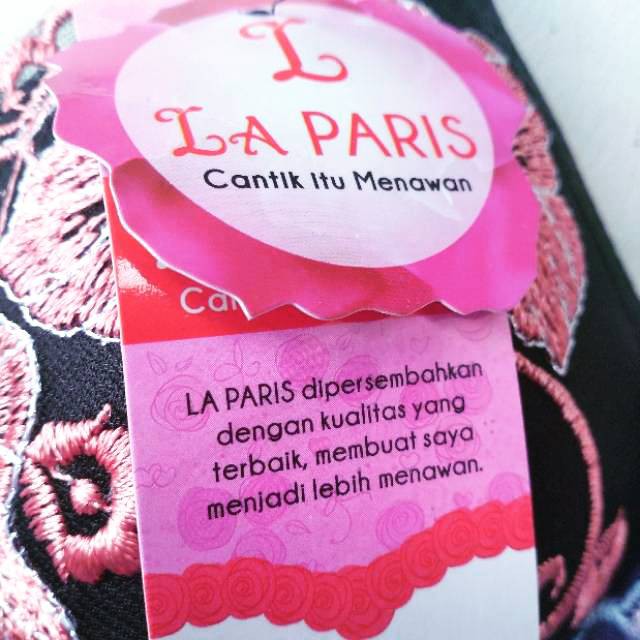 Bra Fashion Wanita LA PARIS Brukat Bra Wanita Murah BH busa Tipis Tanpa Kawat Bra Impor //alexa