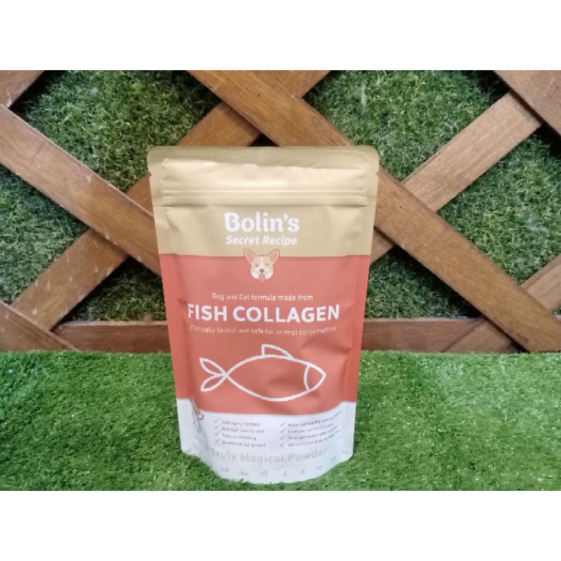 Bolin's Fish Collagen Vitamin Bulu Untuk Anjing dan Kucing