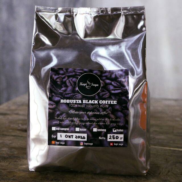 

Kopi Robusta Murni 250gr (Kopi Suga)