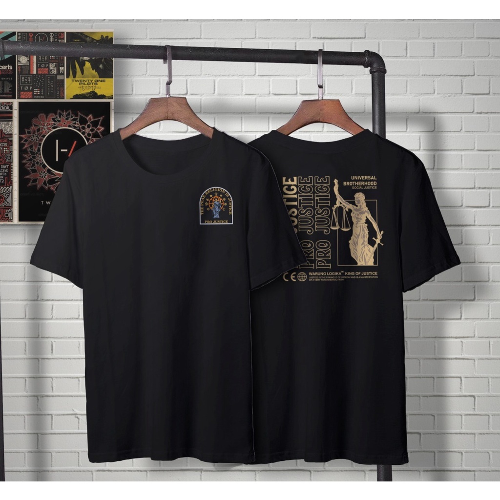 Baju Kaos Pro Justice/T-shirt Mahasiswa/Warung Logika/Original Product/Garut, Jawa Barat