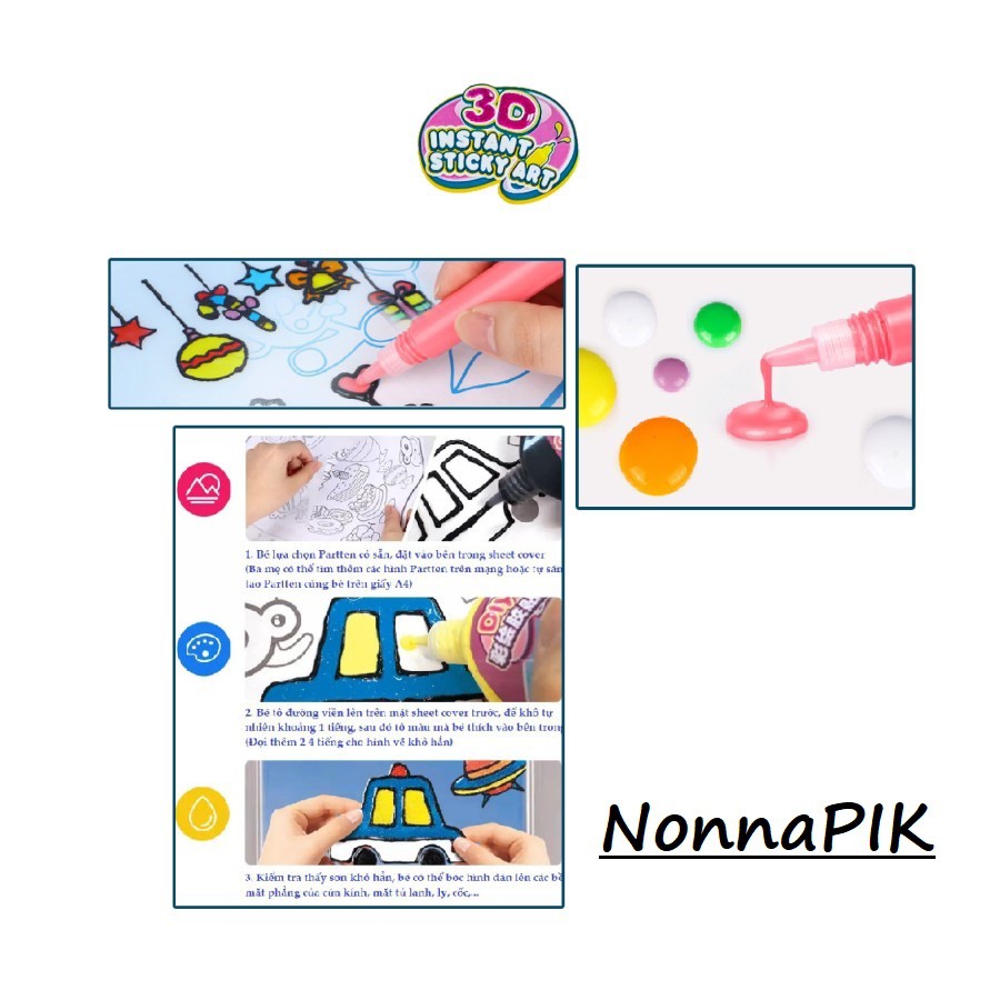 

Mainan Anak 3D Instant Sticky Art Edukasi Gambar Warna Kreatif 3D RB9