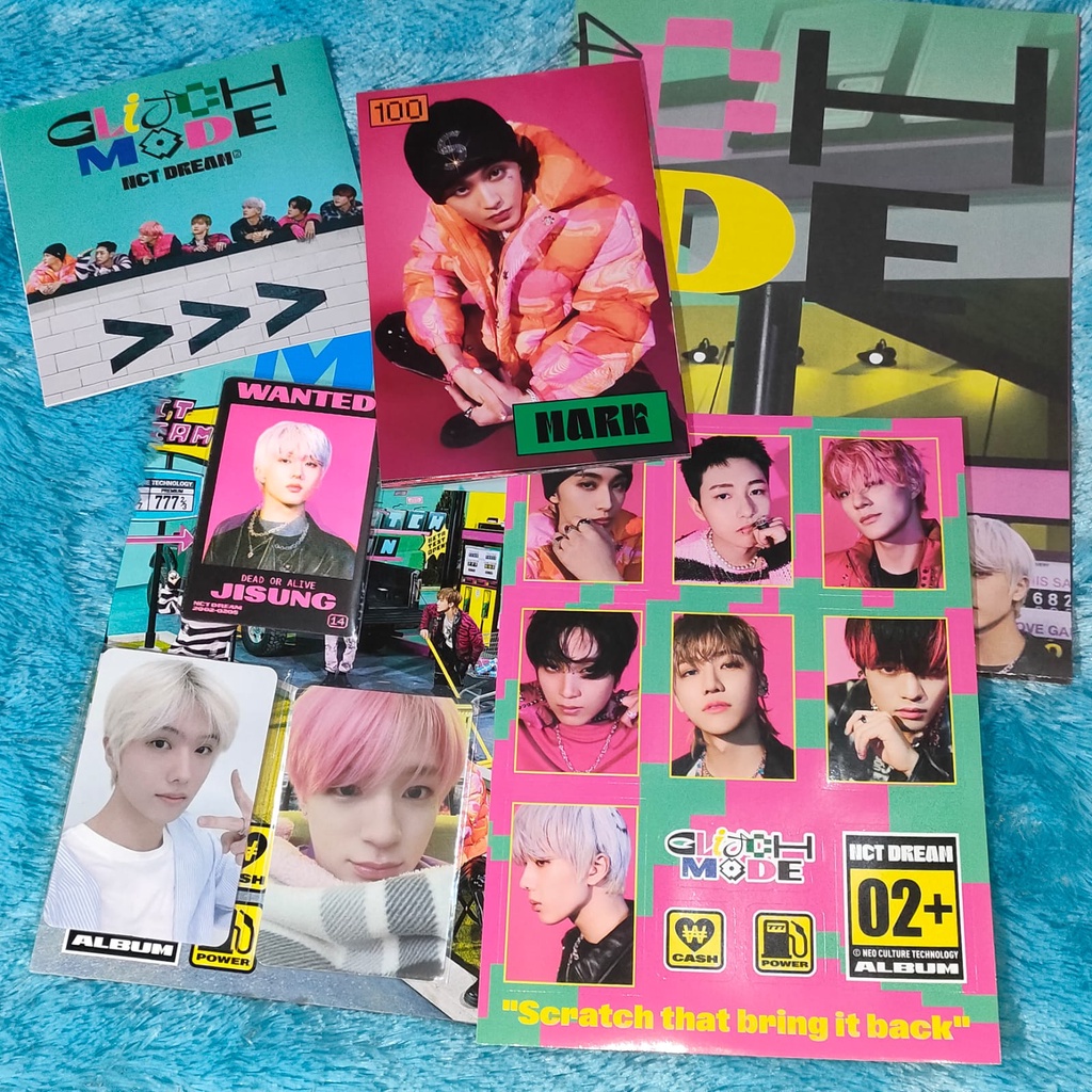 ALBUM GLITCH MODE PHOTOBOOK NCT DREAM UNSEALED JENO SELIMUT CHENLE SET BENE SMSTORE JISUNG CHENLE