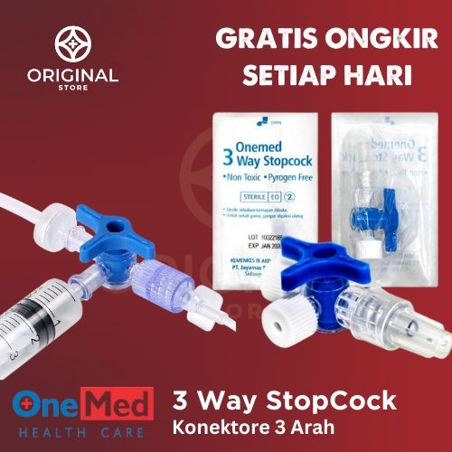 THREE WAY 3 WAY STOPCOCK PERPCS - ONEMED