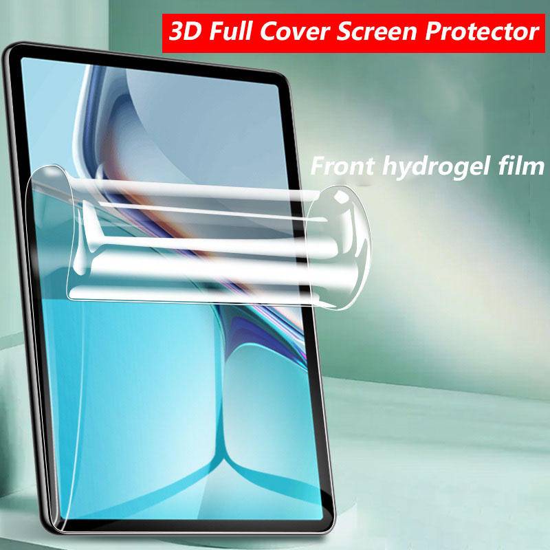 Film Pelindung Layar tempered Glass hydrogel Tahan Jatuh Untuk HUAWEI MatePad Pro 11 T 10 10s 10.4 10.8 10.1 9.7 MatePad M6 8.4 10.8