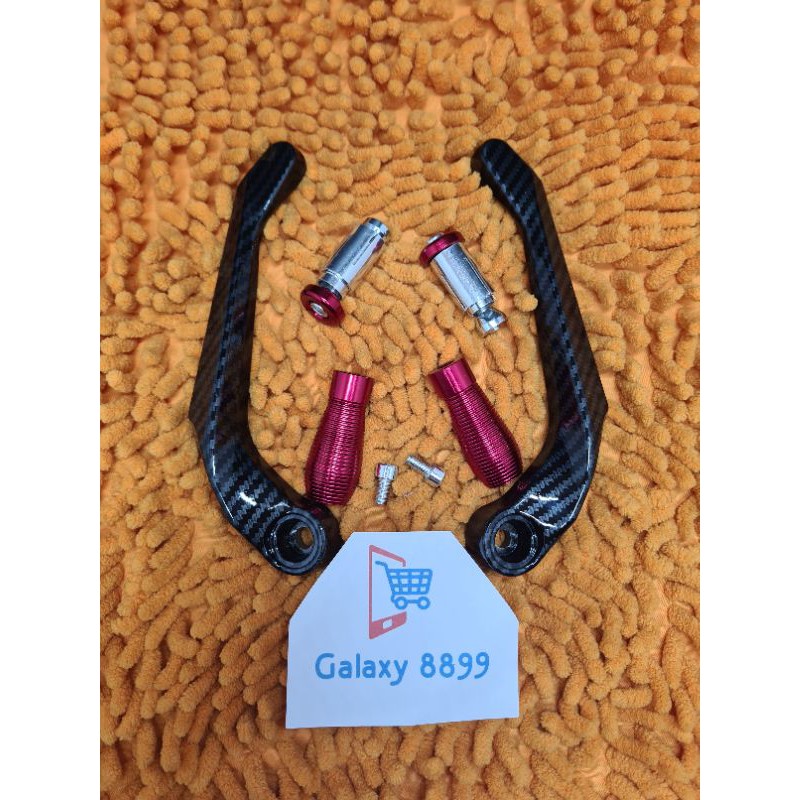 Proguard Carbon Universal Pelindung Handle Rem dan Kopling karbon Merah