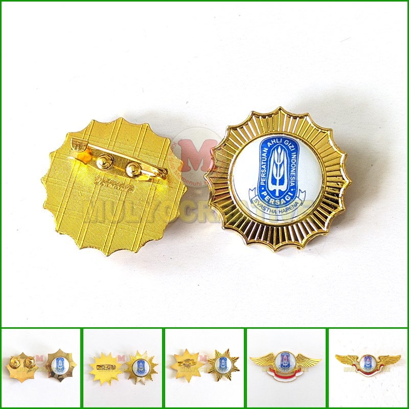 Bros Logo Persatuan Ahli Gizi Indonesia Model Bunga - Pin Persagi - Wing Persagi