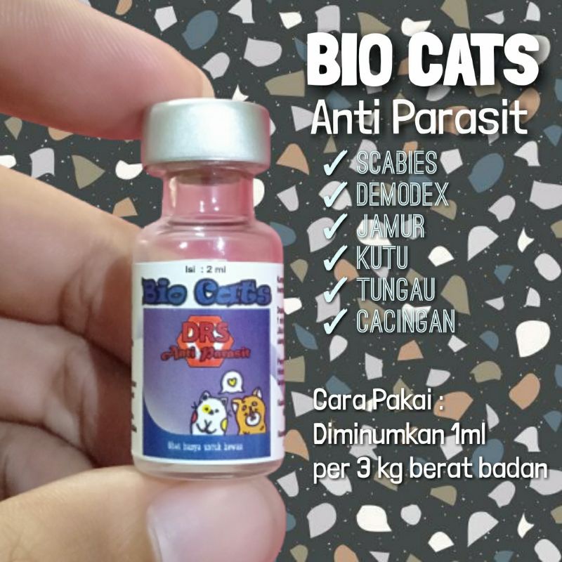 Bio Cats Anti Parasit Obat Diminumkan Jamur Gudik Scabies Kucing