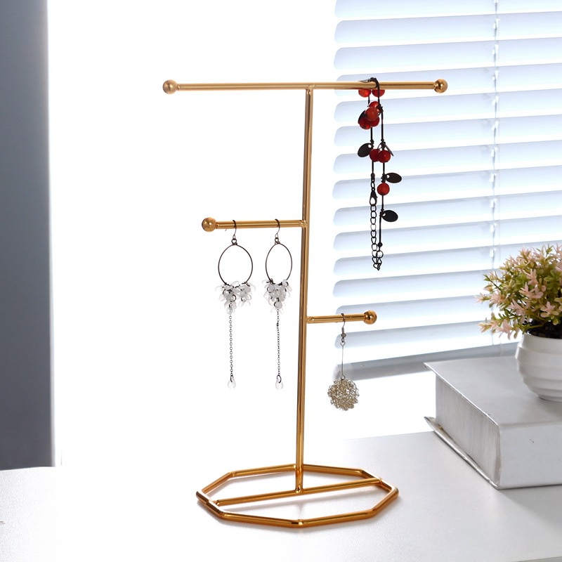 Stand Holder Organizer Perhiasan / Anting Bentuk T