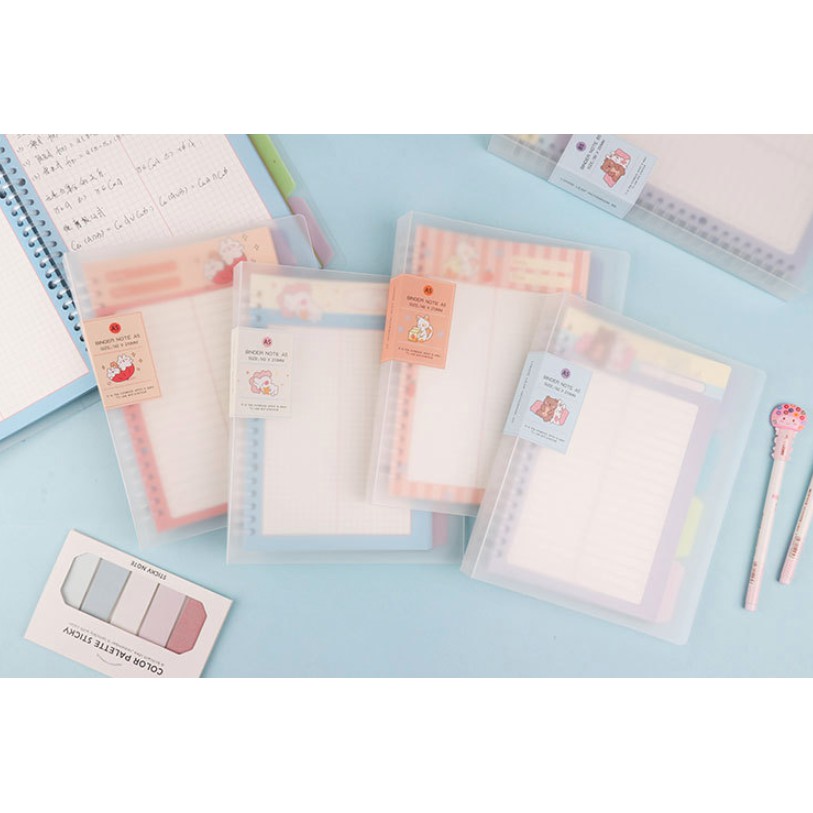 

Binder A5 20 Lubang Girl and Animal Cover Transparan