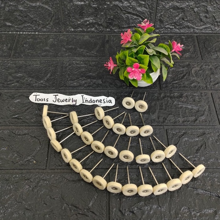 Mata Bor Kain / Mata Tuner Kain / Mini Drill Poles Putih