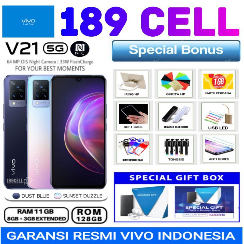 VIVO V21 5G 8/128 | VIVO Y36 4G 8/256 GARANSI RESMI VIVO INDONESIA