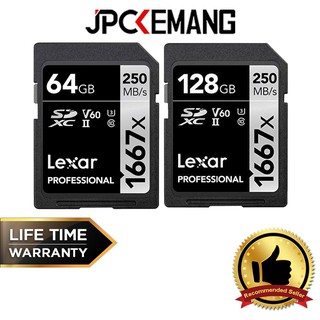 Lexar Professional 1667x UHS-II SDXC Memory Card (64GB/128GB) Garansi Resmi