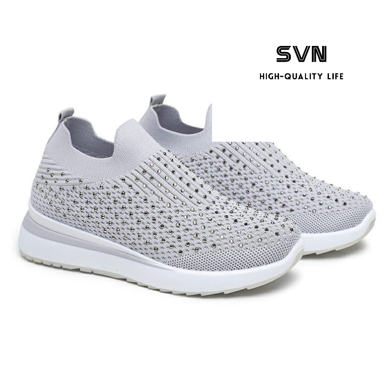 [GROSIR][COD] SEVEN_DAY SEPATU SLIP ON BAHAN RAJUT SEPATU WANITA IMPORT MURAH FASHION FZ-A66