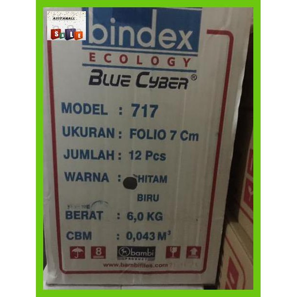 

DOCUMENTO- ORDNER BINDEX 717 FOLIO 75MM ATK - HITAM -ASLIII.