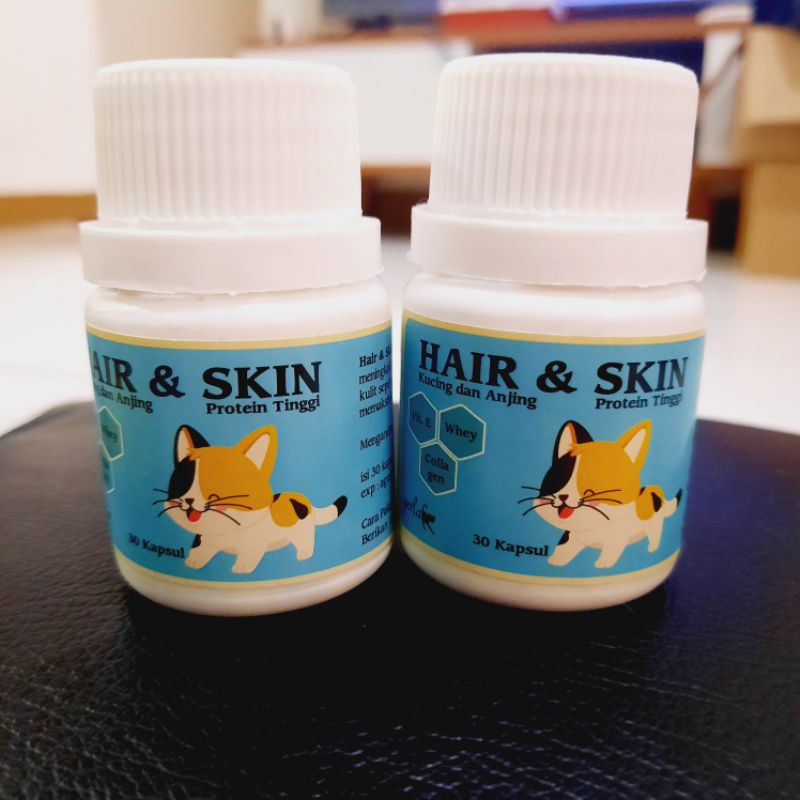 HAIR &amp; SKIN VITAMIN KULIT DAN BULU HEWAN KAPSUL