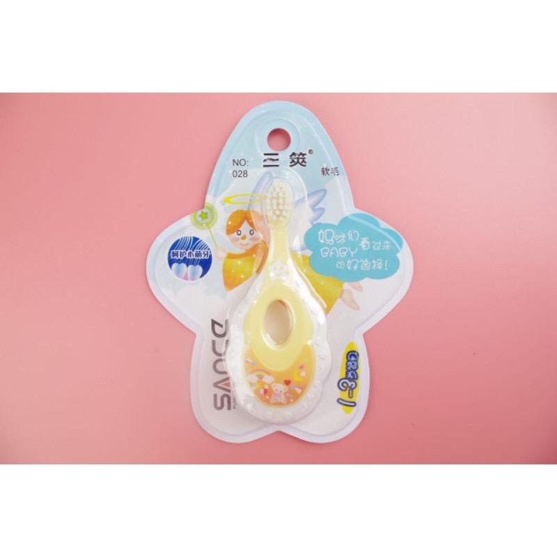 Sikat Gigi Rattle Untuk Anak Bayi Baby Soft Silicone Tooth Brush Teether