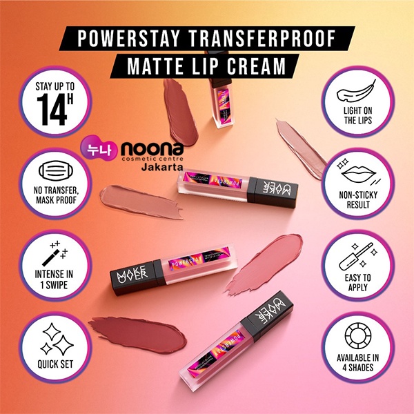 MAKE OVER POWERSTAY EUPHORIA TRANSFERPROOF MATTE LIP CREAM 7GR