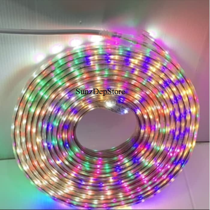 Lampu LED STRIP SELANG 3528 2835 10M 220v 10 M METER 5050 OUTDOOR RGB