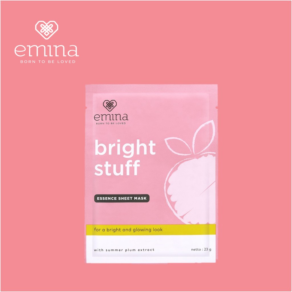 ⭐️ Beauty Expert ⭐️ Emina Bright Stuff Essence Sheet Mask | 1 Sachet