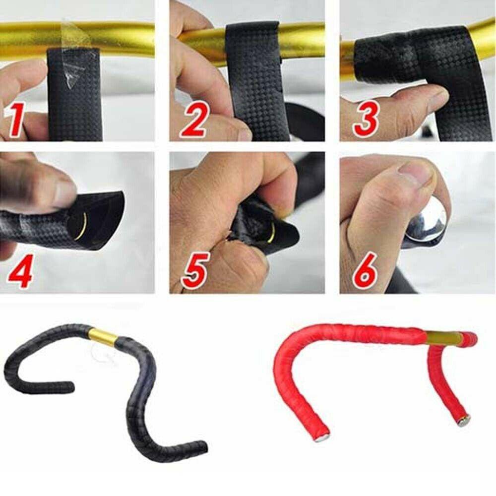 Populer 2Pcs Tape Stang Sepeda Perlengkapan Bersepeda Berkendara Bersepeda Perban Bungkus