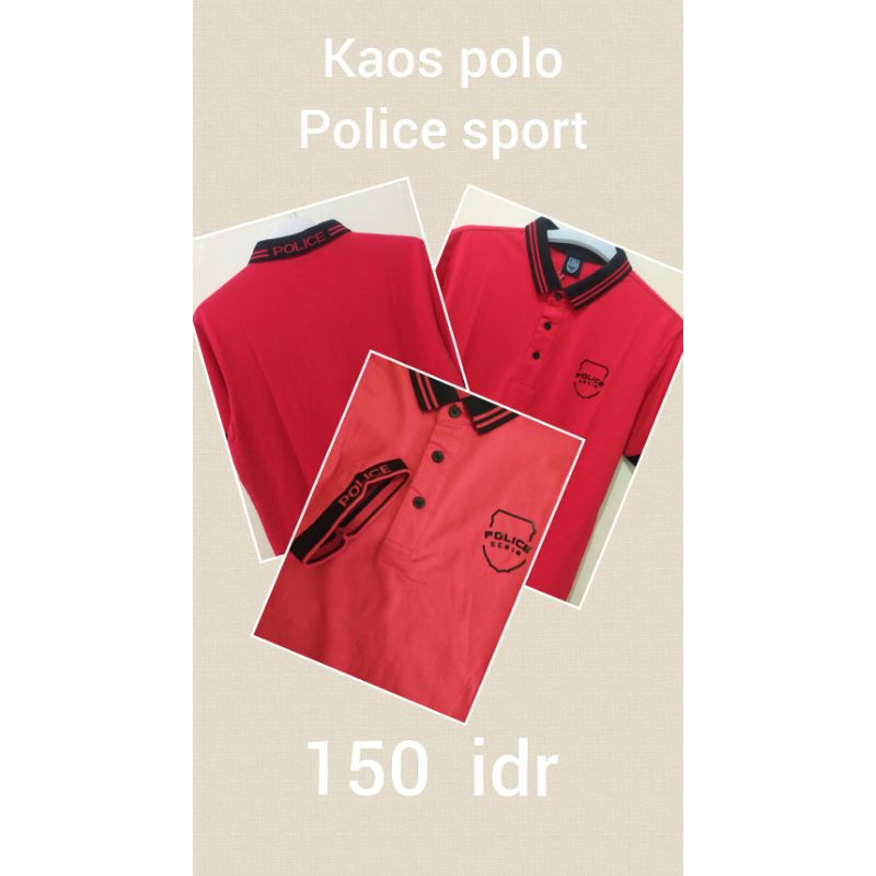 kaos police kerah