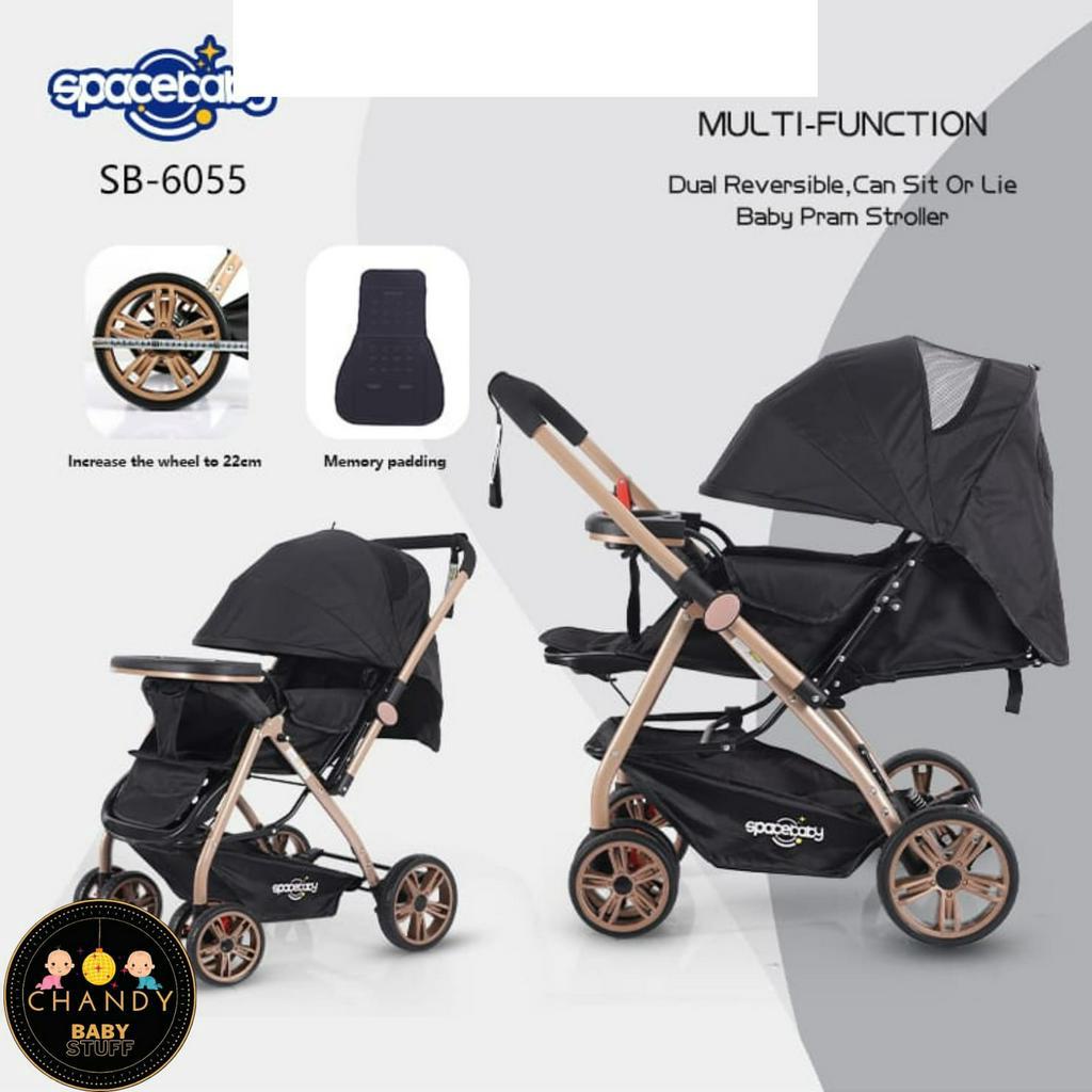 STROLLER BABY SPACE BABY REVERSIBLE STIR SB 6055