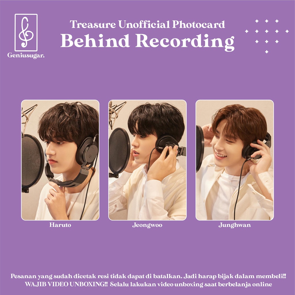 [SET TREASURE] PHOTOCARD BEHIND RECORDING UNOFFICIAL