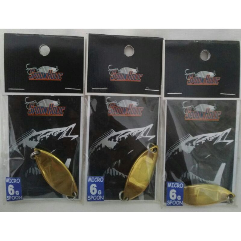 Umpan lure spoon kuningan ultra light 6 gram