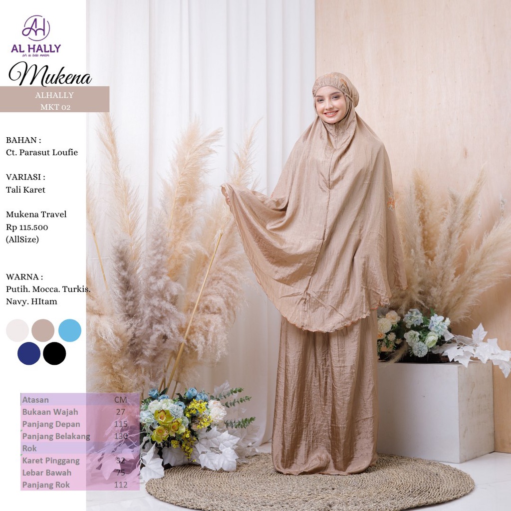 Mukena Dewasa MKT 02 by AL HALLY II COD II Terbaru