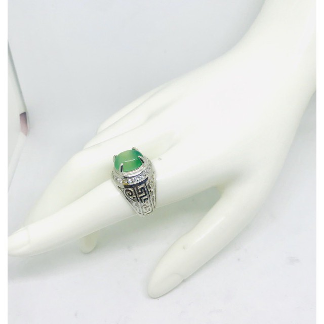 Jual Cincin batu akik natural manik ringin cincin batu ijo cincin pria Low Price!