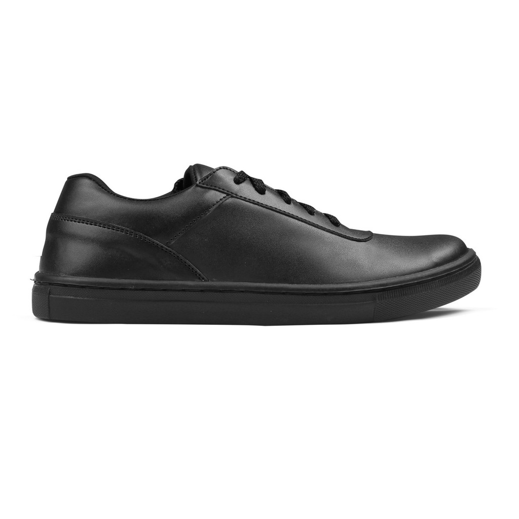 Sepatu Sneakers Pria Romenaco R50 Hitam Untuk Sekolah Kuliah Kerja