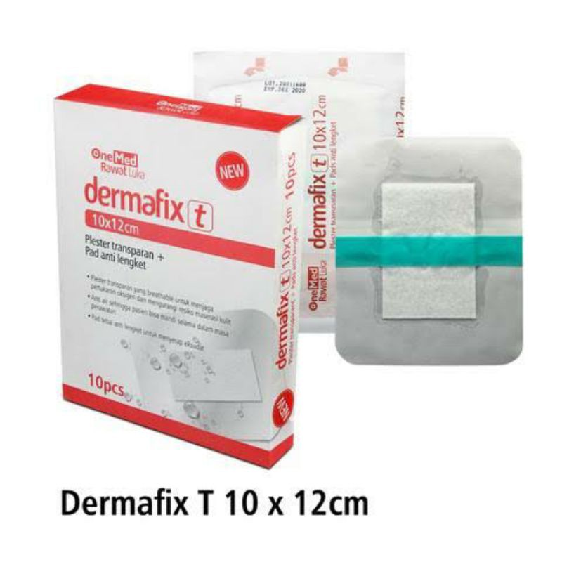 Dermafix T Plester Transparan Anti Air 5 × 7 10 × 12  10 × 25 Untuk Luka