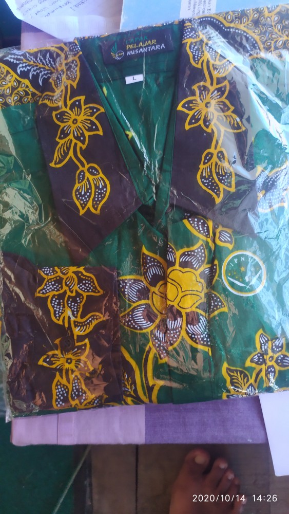 Batik Ipnu Kemeja Batik Ipnu Nasional Lengan Panjang Grosir