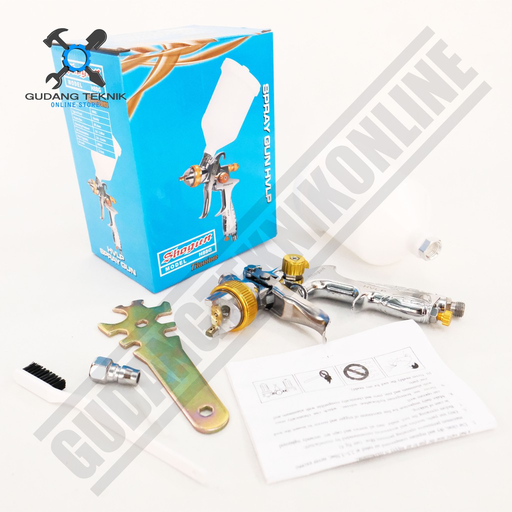 SHOGUN HVLP Spray Gun H88G Titanium Series 1.4mm / Alat semprotan semprot Cat SHOGUN