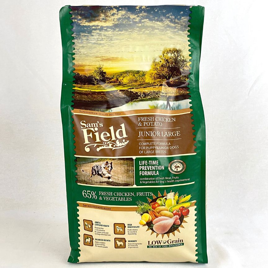 

SAMSFIELD Makanan Anakan Anjing Junior LARGE Chicken and Potato 2.5kg