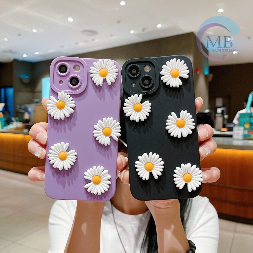 SOFTCASE PROCAMERA BUNGA DAISY 3D IPHONE 13 PRO MAX MB3647