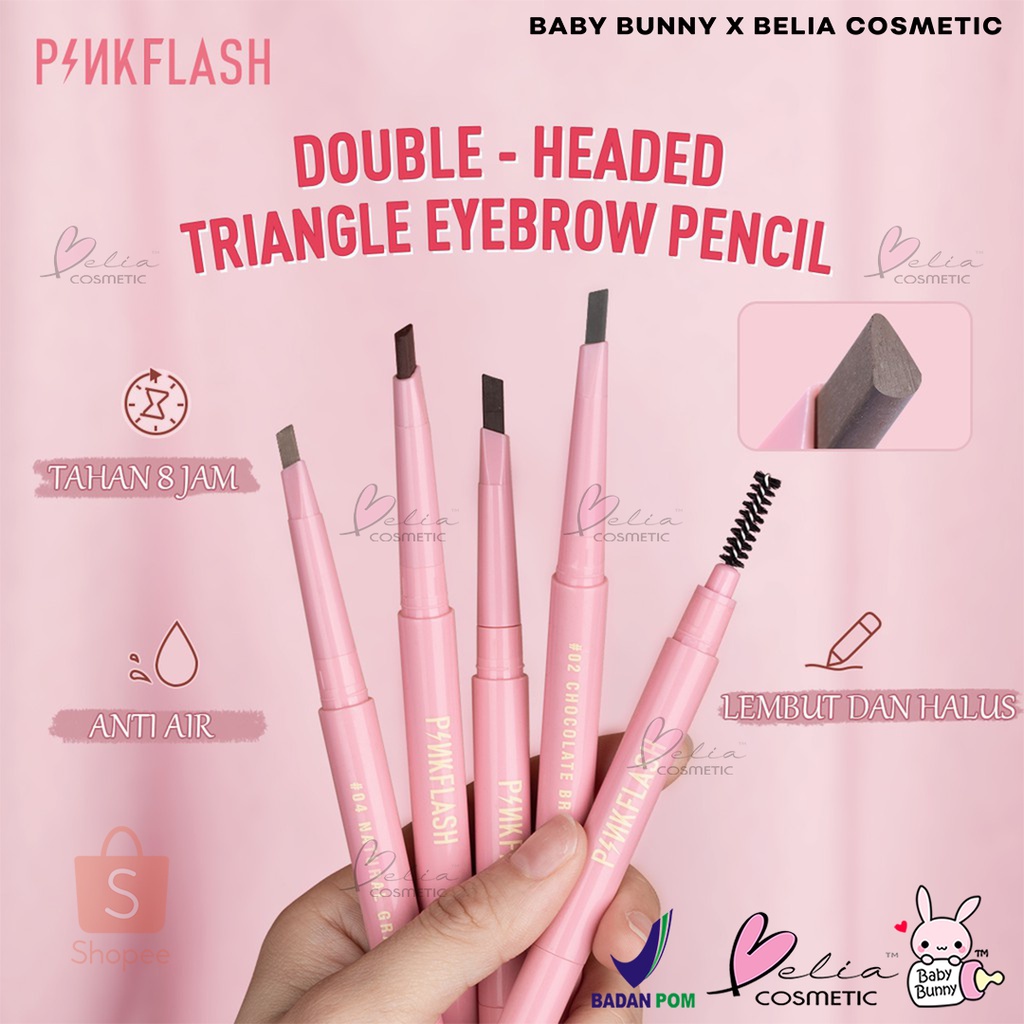 ❤ BELIA ❤ PINKFLASH Waterproof Auto Eyebrow Pencil | Pensil Alis | Eye Brow | Automatic | Pinkflash PF-E09