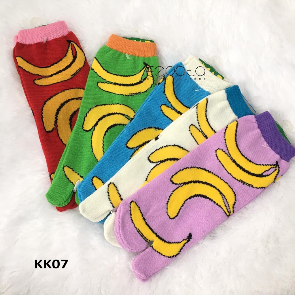 Kaos Kaki Jempol Pendek Atas mata kaki Hidden Socks Banana Termurah Random