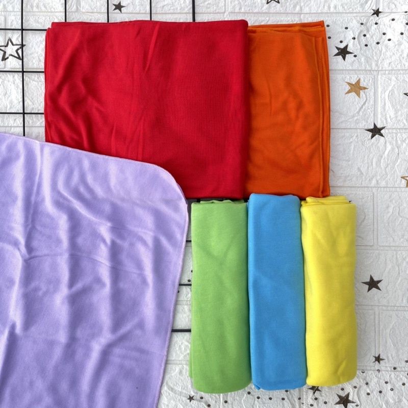 6PCS Bedong Bayi Instan Jumbo Bahan Lembut Warna Polos Bedongan Murah Promo