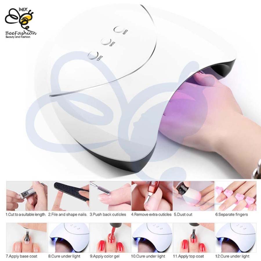 Mesin Pengering Kutek Smart Portable UV LED Nail Art Dryer - 36W