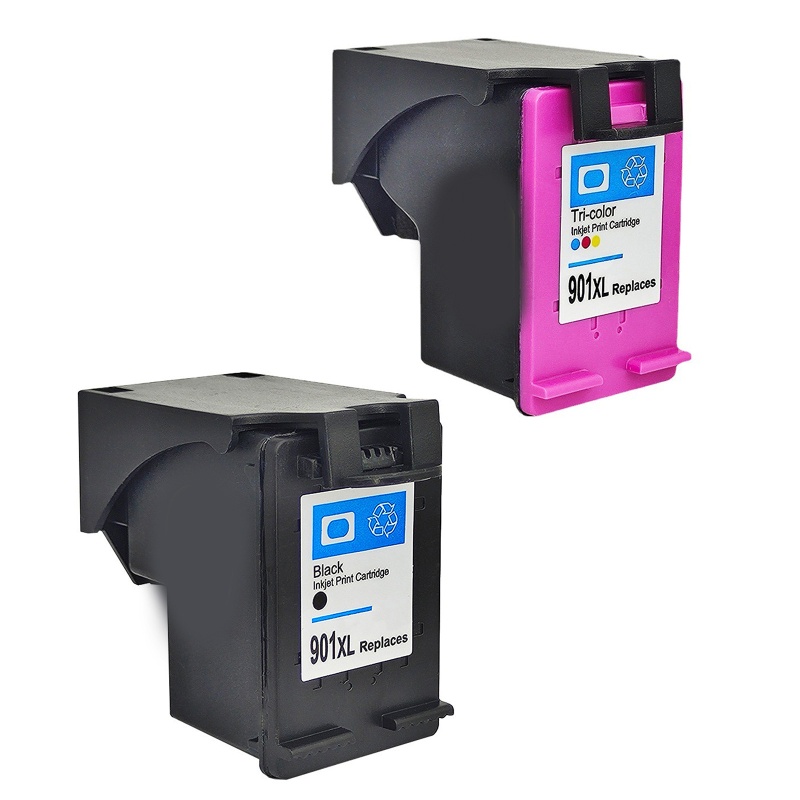 Btsg 901XL Black, Tri-Color Ink Cartridges Bekerja Dengan Printer Officejet4500 J4500 J4540 J4550 J4580 J4640 4680