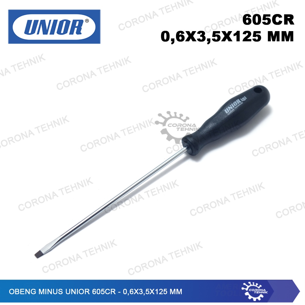 UNIOR 605CR - Sale - Obeng Minus - 0,6x3,5x125 mm