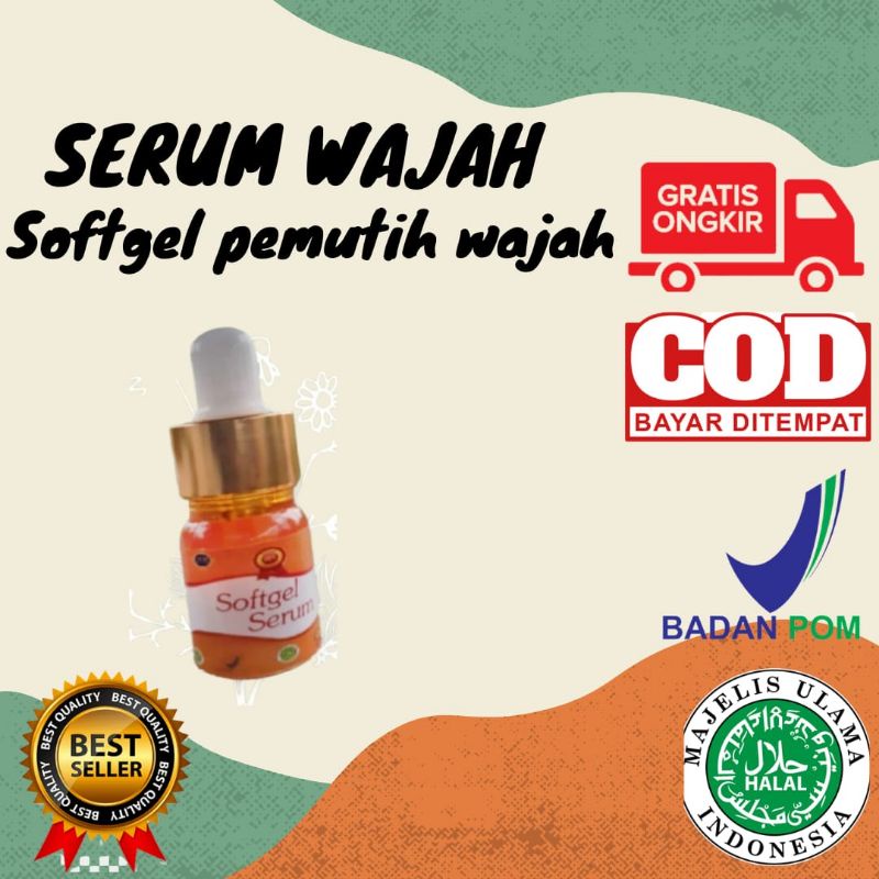 (COD) SERUM WAJAH-PEMUTIH WAJAH-SERUM SOFTGEL-PENGHILANG BEKAS LUKA-SERUM VIT C-VITALINE SOFTGEL