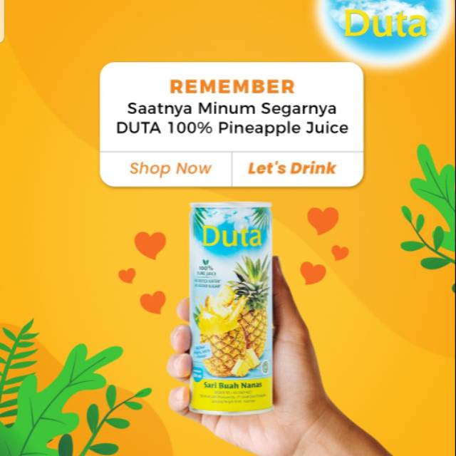Minuman Jus Nanas (Duta Pinneaple Juice) 250 ml