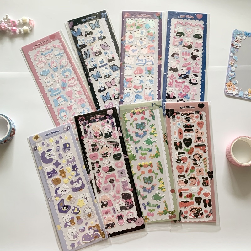 

sticker confetti korean deco toploader photocard readystock