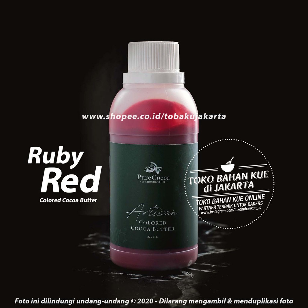

Chocolate Coloring RED Pure Cocoa Artisan Cocoa Butter Pewarna Cokelat Warna Merah